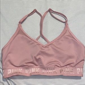 Pink sports bras